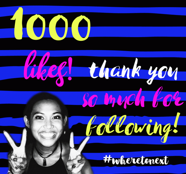 1000 likes on facebook!